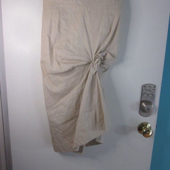 Malloni Italian Linen Stretch Sheath Dress Size 40 / 2 - Picture 11 of 12